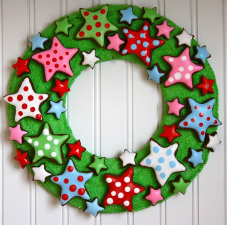 Christmas Cookie Wreath Centerpiece