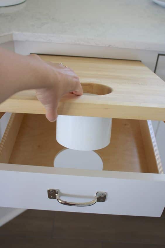 cutting board drawer